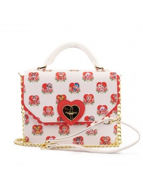 Bolso cruzado Loungefly Funko Villainous Valentines de cuero vegano con estampado de animales