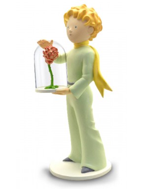 Figura O Pequeno Príncipe com Rosa 21 cm