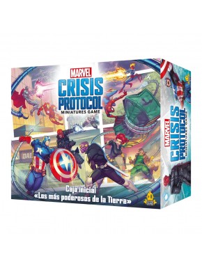 Coffret de base de Marvel Crisis Protocol avec miniatures de super-héros