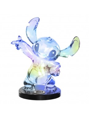 Figurine translucide de Stitch Disney sur base noire