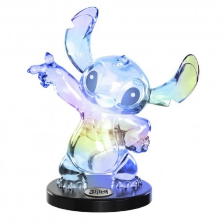 Figurine translucide de Stitch Disney sur base noire