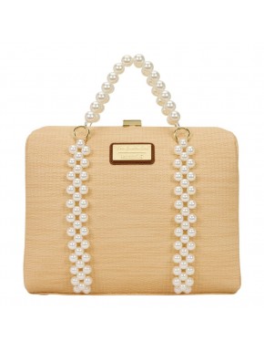 Sac à main beige Golden Girls par Loungefly avec poignées en perles