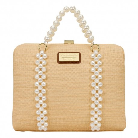Sac à main beige Golden Girls par Loungefly avec poignées en perles
