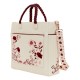 Sac bandoulière Loungefly crème et rouge avec design floral