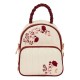 Sac bandoulière Loungefly floral rouge crème