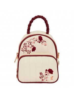 Sac bandoulière Loungefly floral rouge crème