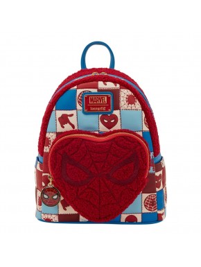 Mochila mini Spider-Man de Loungefly en rojo y azul