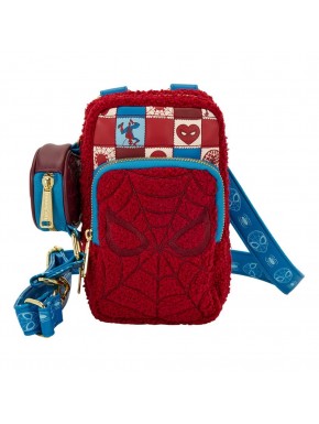 Bandolera Spider-Man de Marvel by Loungefly, diseño en rojo y azul