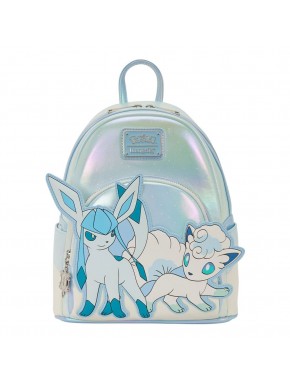 Mini sac à dos Pokemon Ice Type Winter avec Glaceon et Vulpix