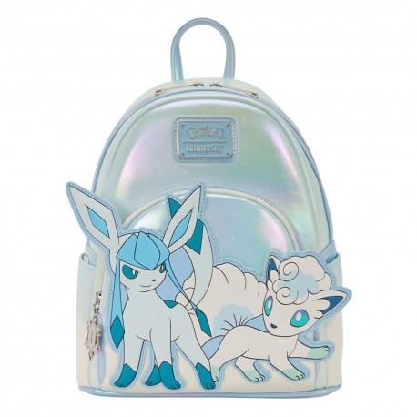 Mini sac à dos Pokemon Ice Type Winter avec Glaceon et Vulpix
