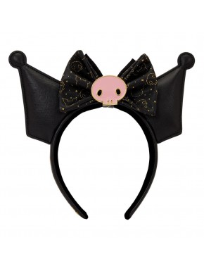 Serre-tête noir Kuromi Sanrio par Loungefly