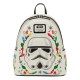 Sac à dos mini Stormtrooper Holiday Star Wars par Loungefly en blanc avec un design de vacances.