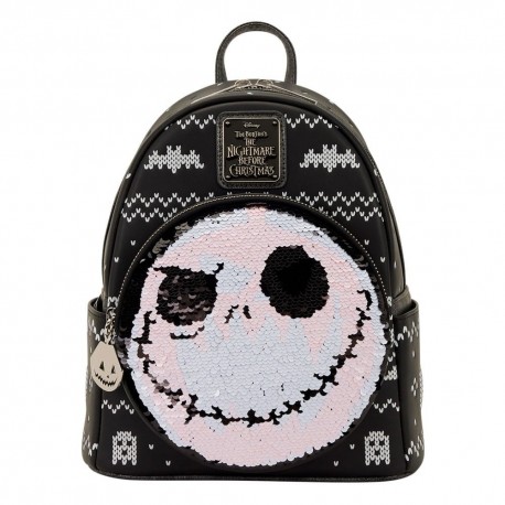 Mochila mini Jack de Loungefly con diseño reversible