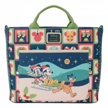 Sac Disney Loungefly avec Mickey et Minnie en traîneau