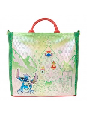 Sac de Noël Lilo et Stitch avec arbre et cadeaux