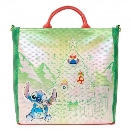 Sac de Noël Lilo et Stitch avec arbre et cadeaux
