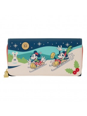 Portefeuille Disney Mickey et Minnie Holiday par Loungefly