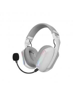 Casque Mars Gaming blanc avec micro et ARGB
