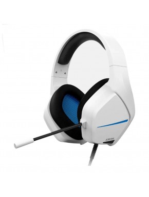 Casque gaming Krom Kopa Move blanc bleu avec microphone