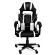 Silla gaming Phoenix Trophy en cuero PU negro y blanco
