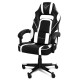 Silla gaming Phoenix Trophy en cuero PU negro y blanco