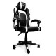 Silla gaming Phoenix Trophy en cuero PU negro y blanco