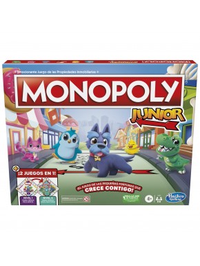 Caixa do jogo Monopoly Junior em espanhol da Hasbro