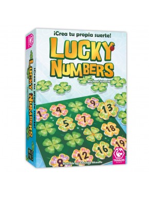 Boîte et tuiles du jeu de société Lucky Numbers