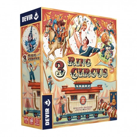 Boîte du jeu de société 3 Ring Circus