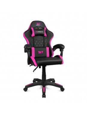 Silla Gaming Drift DR35 negra y fucsia