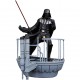 Figura de resina de Darth Vader sobre plataforma de Cloud City