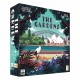 Caja del juego de mesa The Gardens con ilustración del Jardín Botánico de Sídney