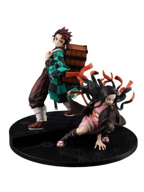 Figuras de los hermanos Kamado de Megahouse en Kimetsu no Yaiba