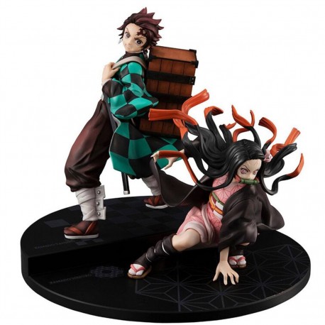 Figuras de los hermanos Kamado de Megahouse en Kimetsu no Yaiba