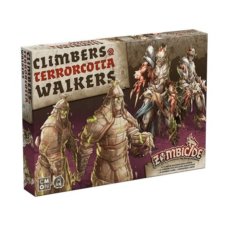 Caja de Zombicide Climbers & Terrorcota, miniaturas incluidas
