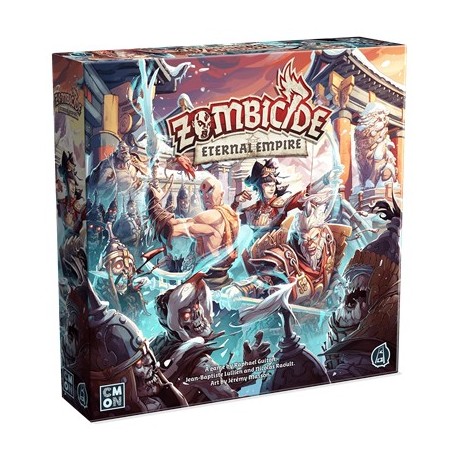 Boîte d'extension Zombicide Eternal Empire avec figurines