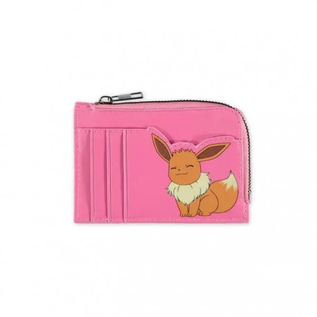 Cartera rosa con imagen de Eevee y Pokébola