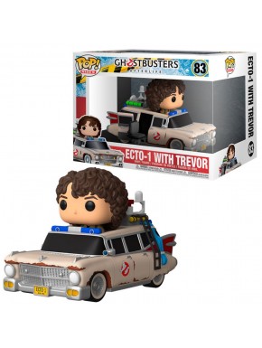 Funko Pop Ride Ecto-1 con Trevor de Los Cazafantasmas