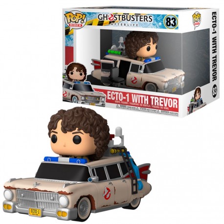 Funko Pop Ride Ecto-1 con Trevor de Los Cazafantasmas