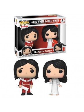 Funko Pop White Stripes de Jack y Meg White en caja original