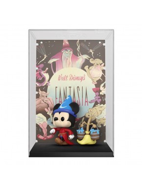 Figurine Funko Pop Disney Fantasia Mickey avec affiche