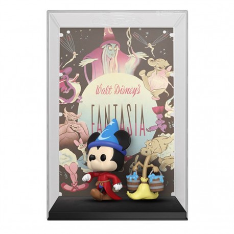 Figurine Funko Pop Disney Fantasia Mickey avec affiche