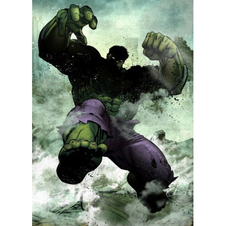 Poster metal Hulk Marvel 10 x 14 cm