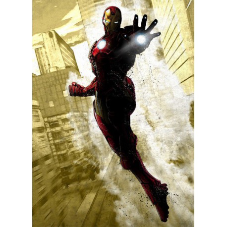 Poster metal Iron Man Marvel 10 x 14 cm