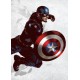 Poster metal Captain America Marvel 10 x 14 cm Ed. Limited