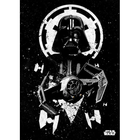 Poster metal Star Wars Vader Tie 10 x 14 cm Ed. Limited