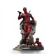 Statue Deadpool 3 échelle 1/10 sur base rocheuse