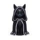 Figura de gato negro Cult Cuties com manto preto, 23 cm