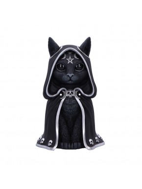 Figura de gato negro Cult Cuties com manto preto, 23 cm