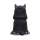 Figura de gato negro Cult Cuties com manto preto, 23 cm